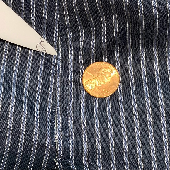 Dockers button up shirt navy, 100% cotton 2XL TALL - Picture 9 of 10